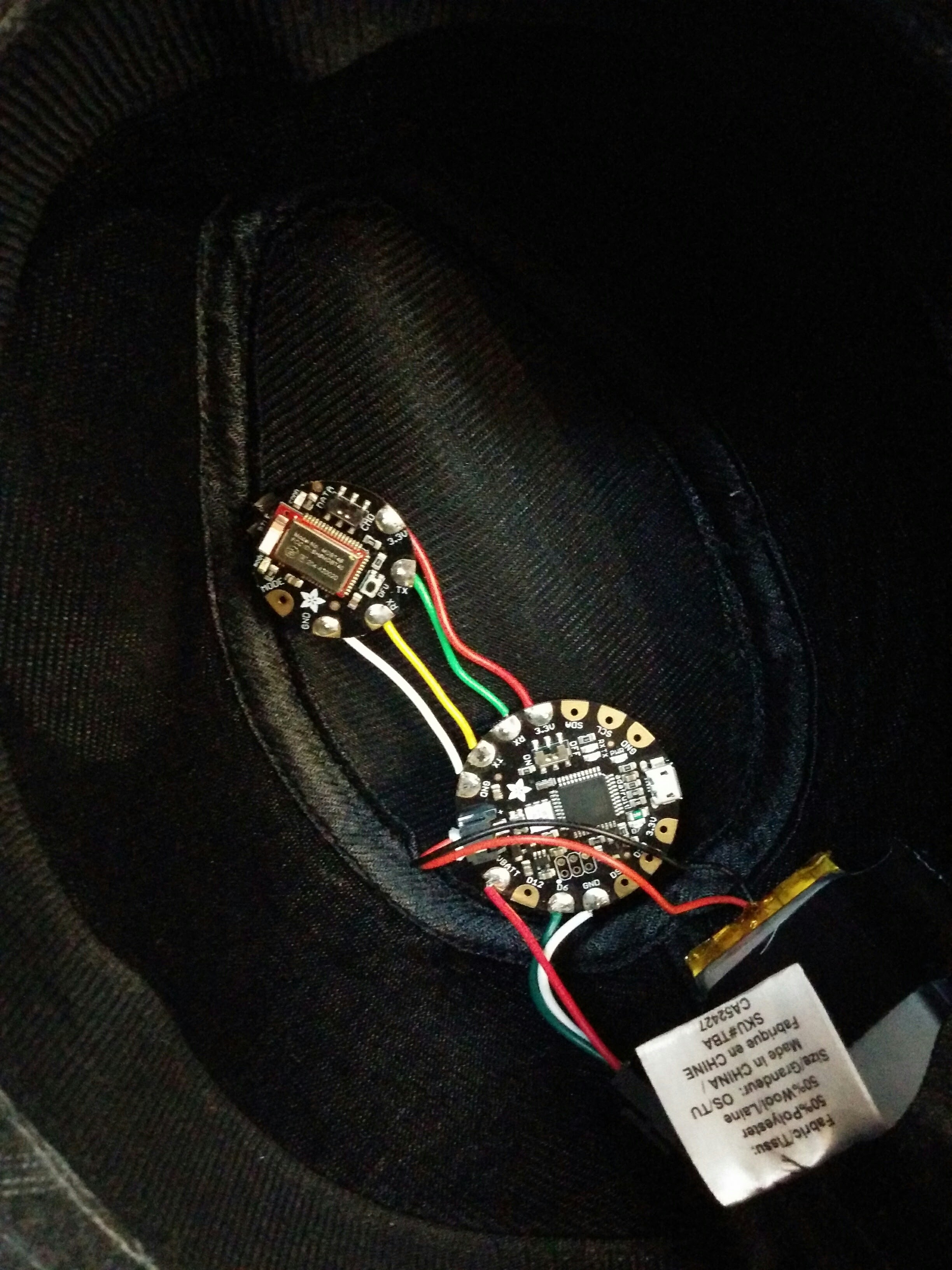 Inside of the hat